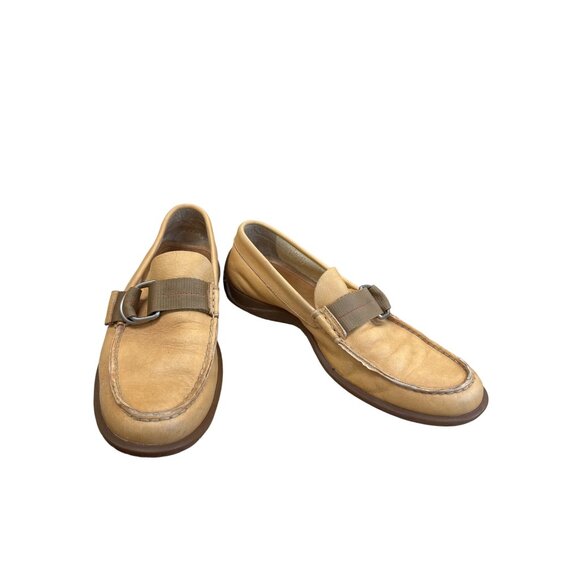 Coach Calder Mens Tan Leather Slip-On Loafers 10D SKU 8085 - Picture 1 of 12